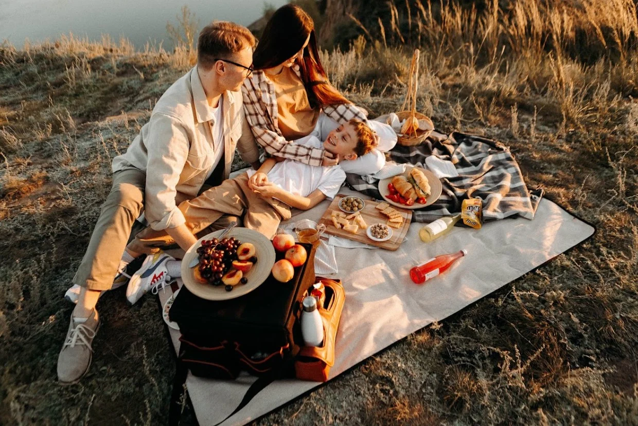 picnic set with blanket